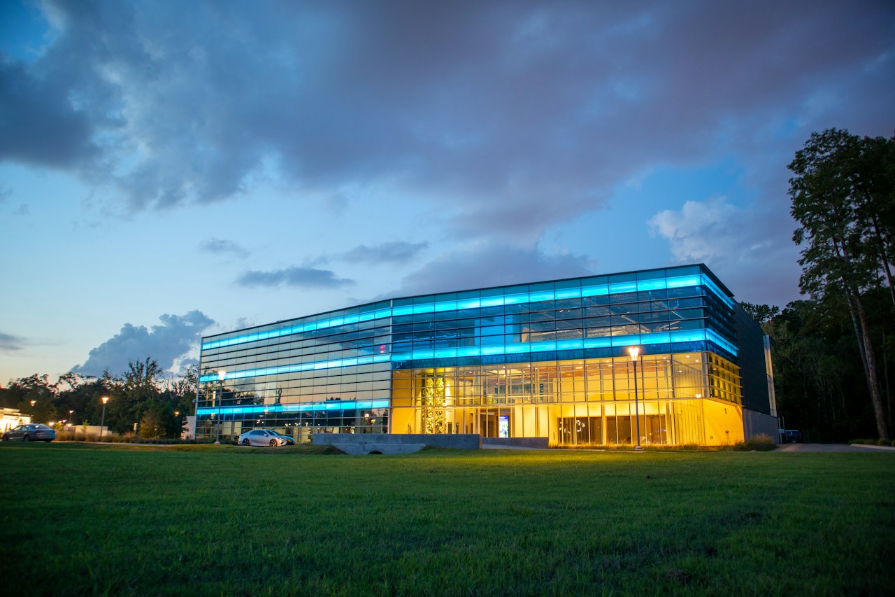 Exterior of a commercial building